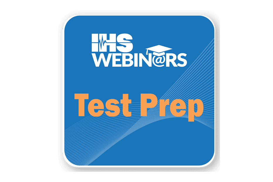 IHS Webinars logo - Test Prep