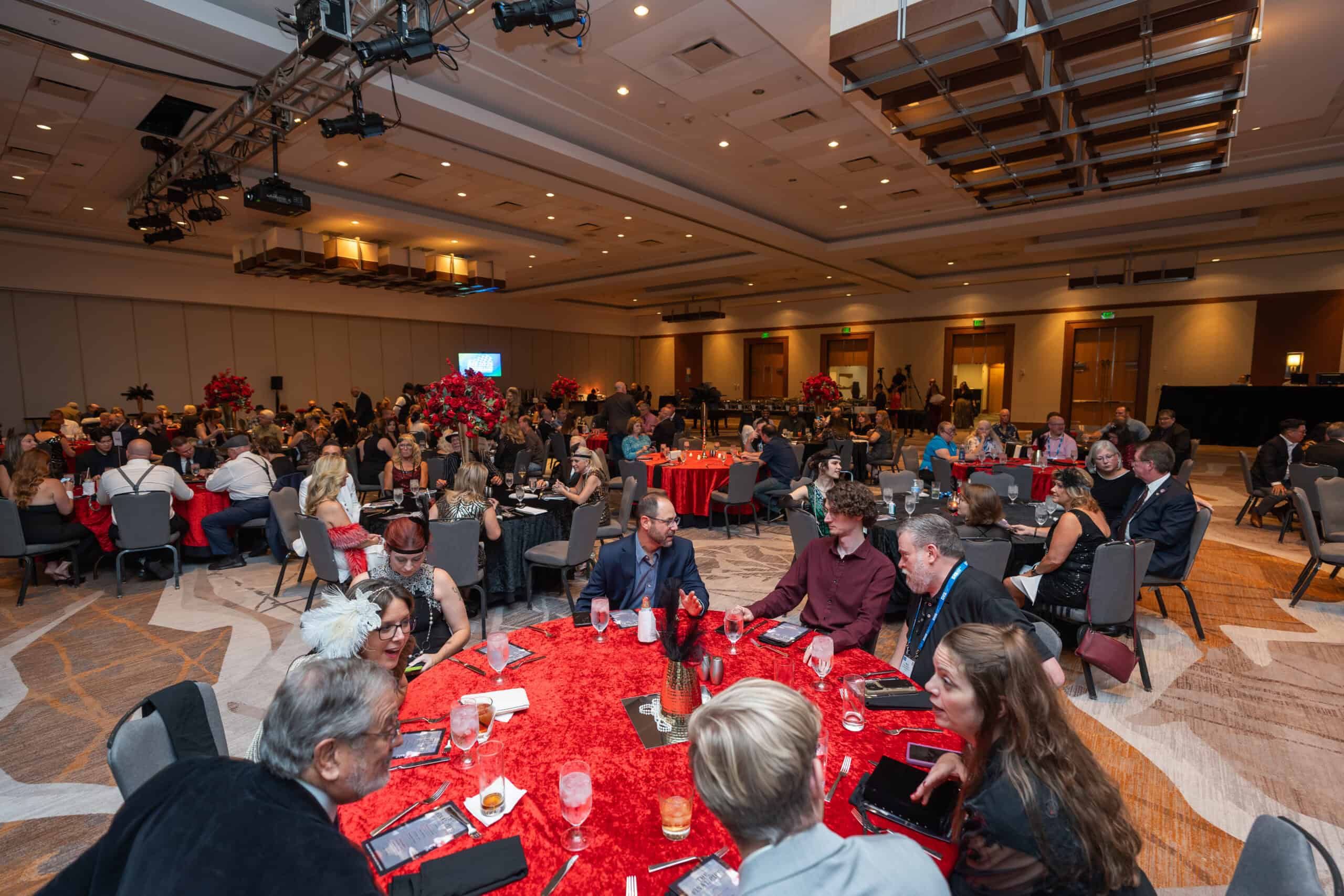 attendees enjoying themselves during the closing celebration of the IHS Conference & Expo