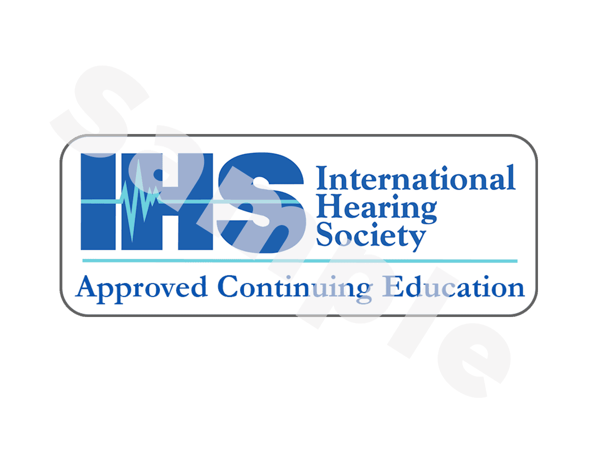 IHS International Hearing Society Approved Continuing Education logo