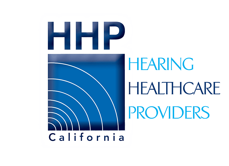 California Hearing Healthcare Providers chapter logo with sound wave graphic.
