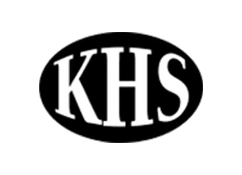 Kansas Chapter logo with KHS initials in black and white.