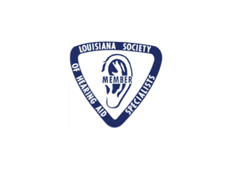 Louisiana Society of Hearing Aid Specialists member logo.
