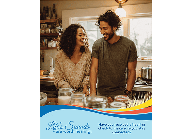 Couple sharing a joyful moment at home