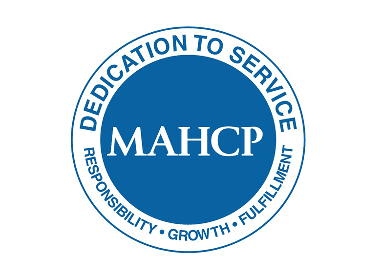 IHS Michigan Chapter logo with MAHCP emblem and service dedication message.