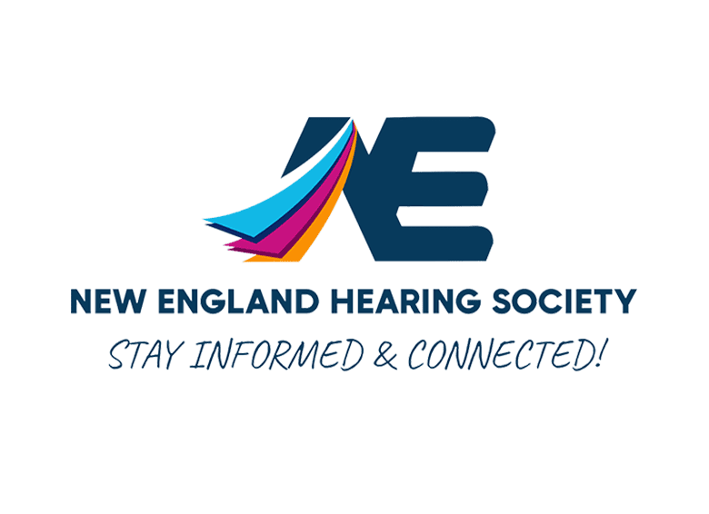 IHS New England Chapter logo with colorful design and New England Hearing Society text.