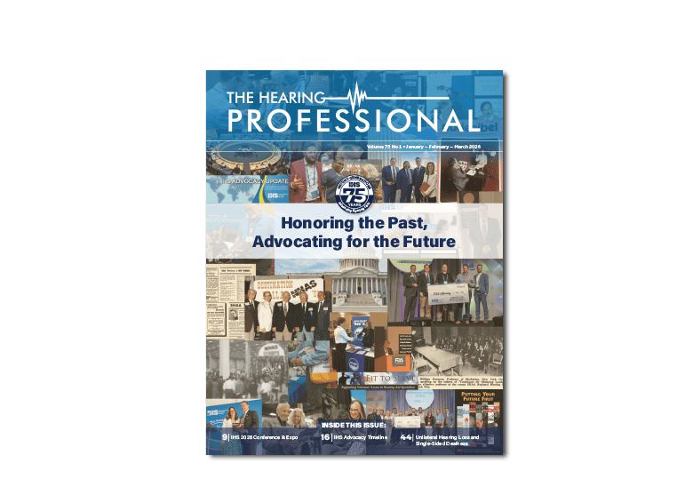 2026 The Hearing Professional magazine cover Q1