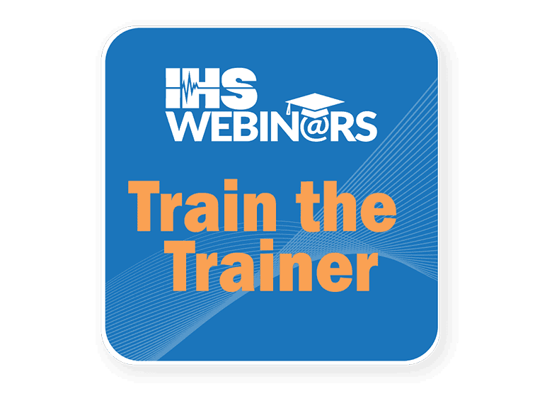 IHS Webinars logo - Train the Trainer